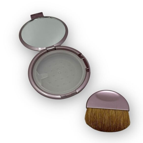 Bare Escentuals bareMinerals Pink Refillable Compact Brush Empty Preowned - Picture 9 of 9